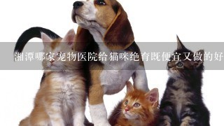 湘潭哪家宠物医院给猫咪绝育既便宜又做的好？