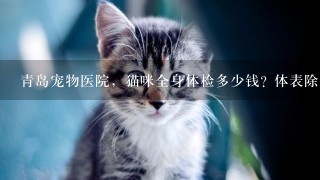 青岛宠物医院，猫咪全身体检多少钱? 体表除虱，体内除虱大概多少钱?